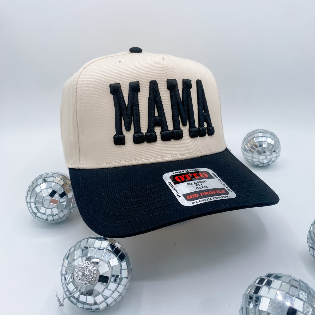 Coco & Rho Mama Puff black + Cream - Trucker Hat — side view