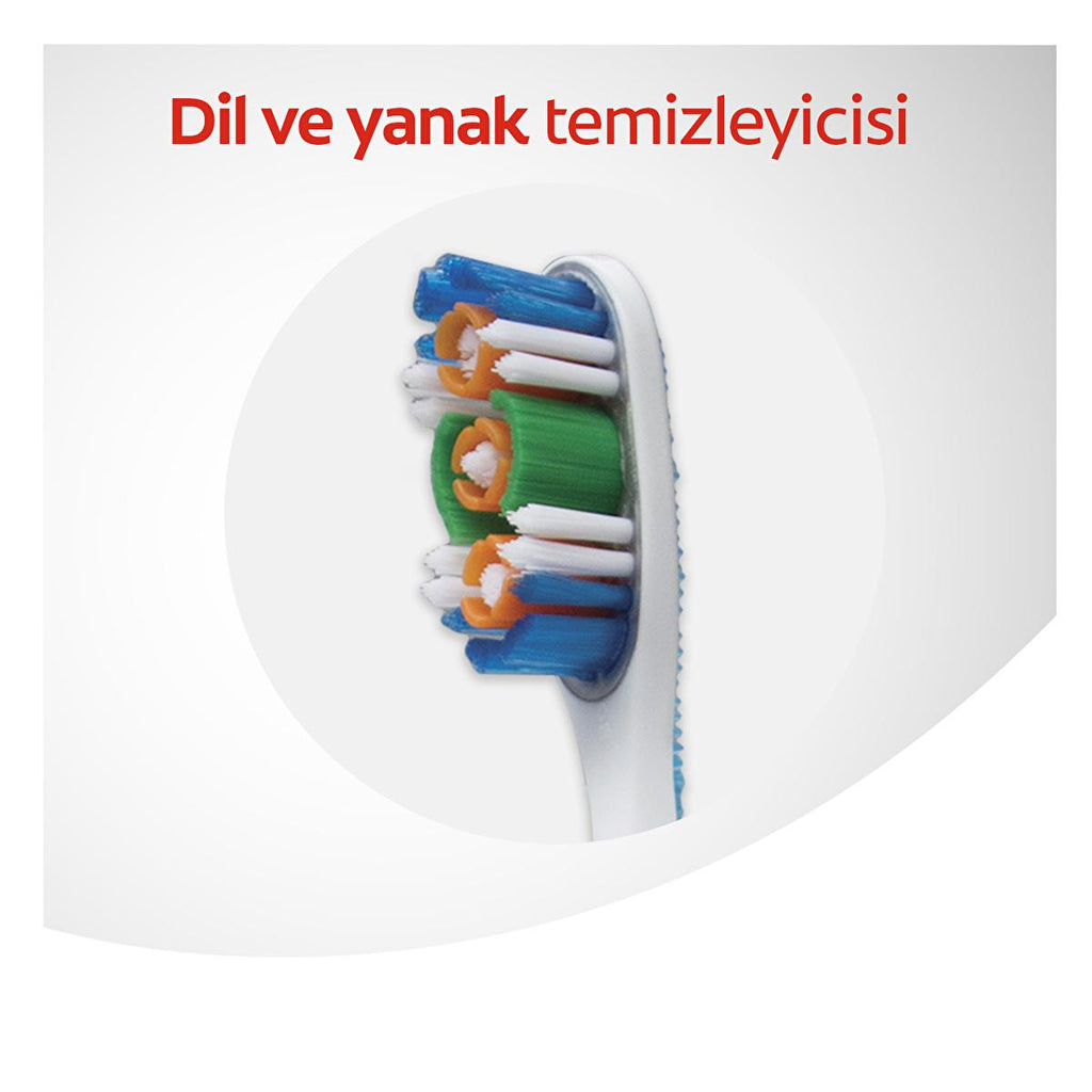 Colgate 360 Komple Oral Care Toothbrush - Advanced Manual Toothbrush for Comprehensive Cleaning
