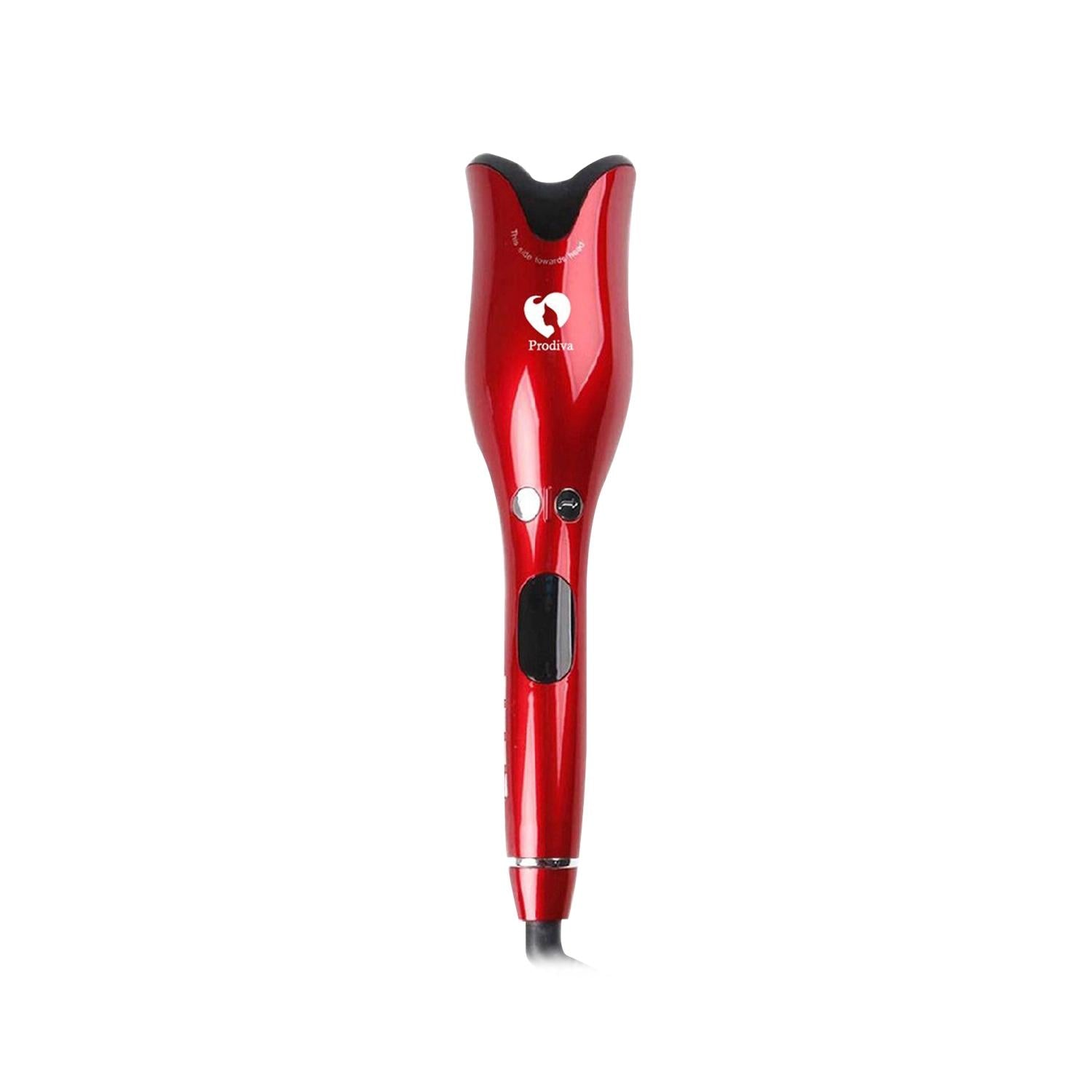 Prodiva Red Rose Automatic Hair Curler - Effortless Curls, Time-Saving Styling Tool for Beauty Enthusiasts