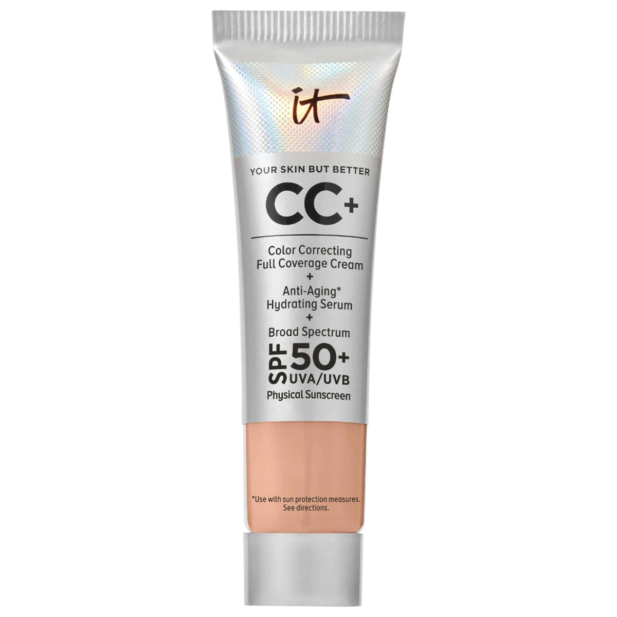 Mini CC+ Cream: Full Coverage Color Correcting Foundation with SPF 50+ | Hydrating, Anti-Aging, Vegan & Cruelty-Free Formula