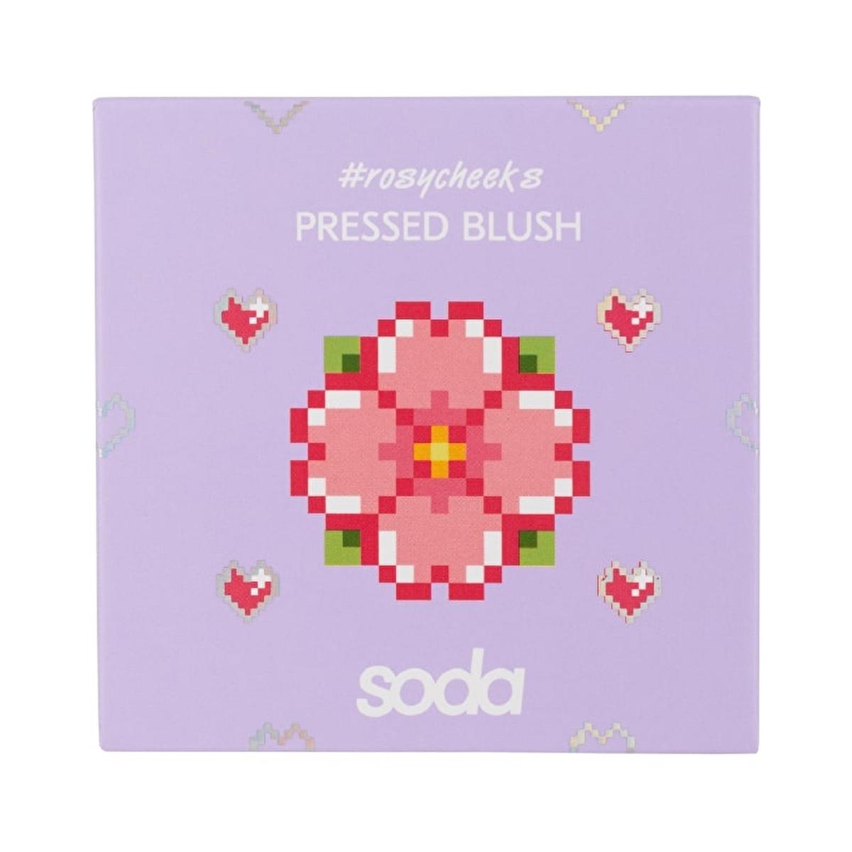 Soda Pressed Blush 102 Sakura Blossom - Matte Blush Makeup for Natural Look