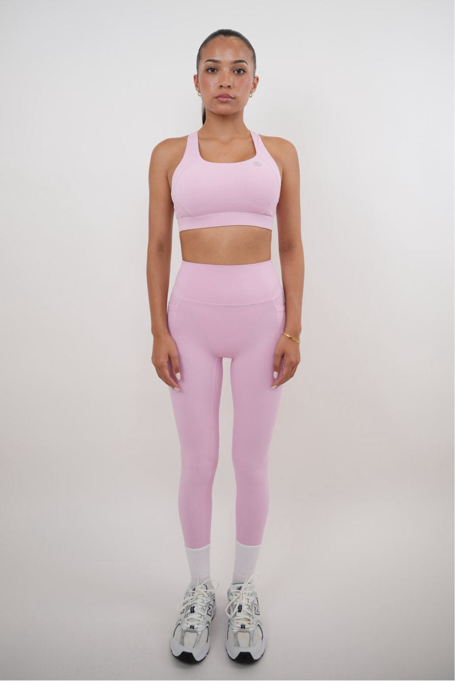 KIMITH BRAND I Am Glowing Pink Blossom Quick Dry Butter Legging — detail close-up