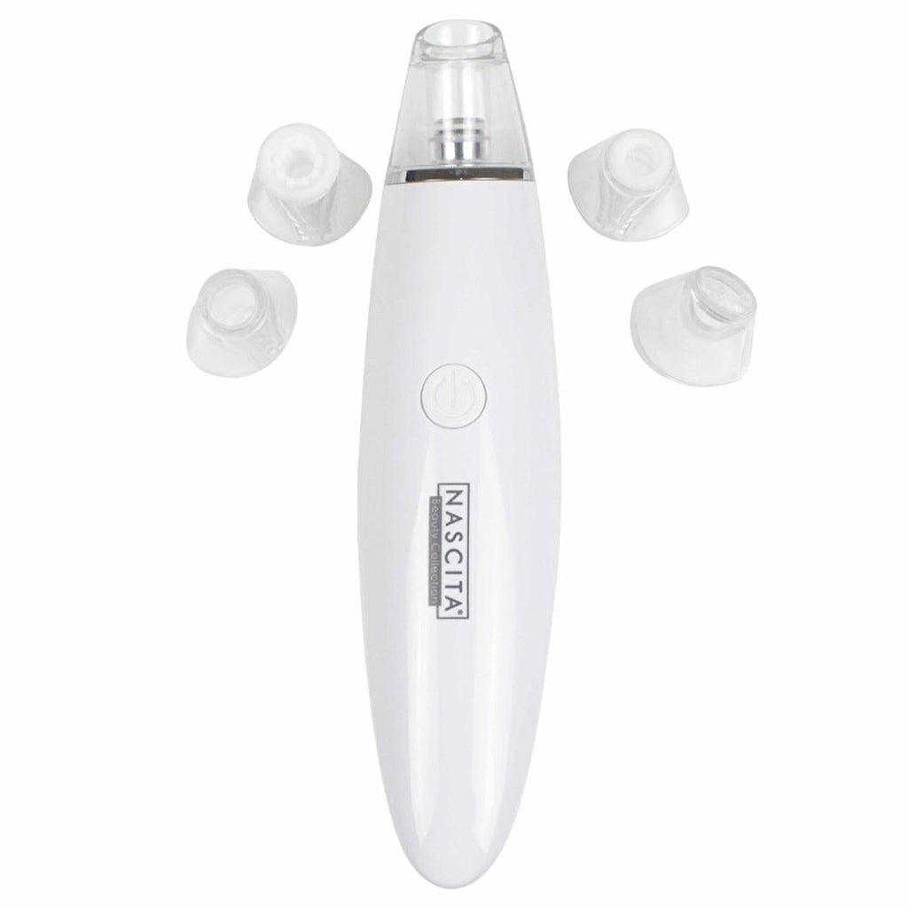Nascita Electric Blackhead Remover Device - Portable Facial Suction with 5 Interchangeable Heads & Adjustable Suction Power