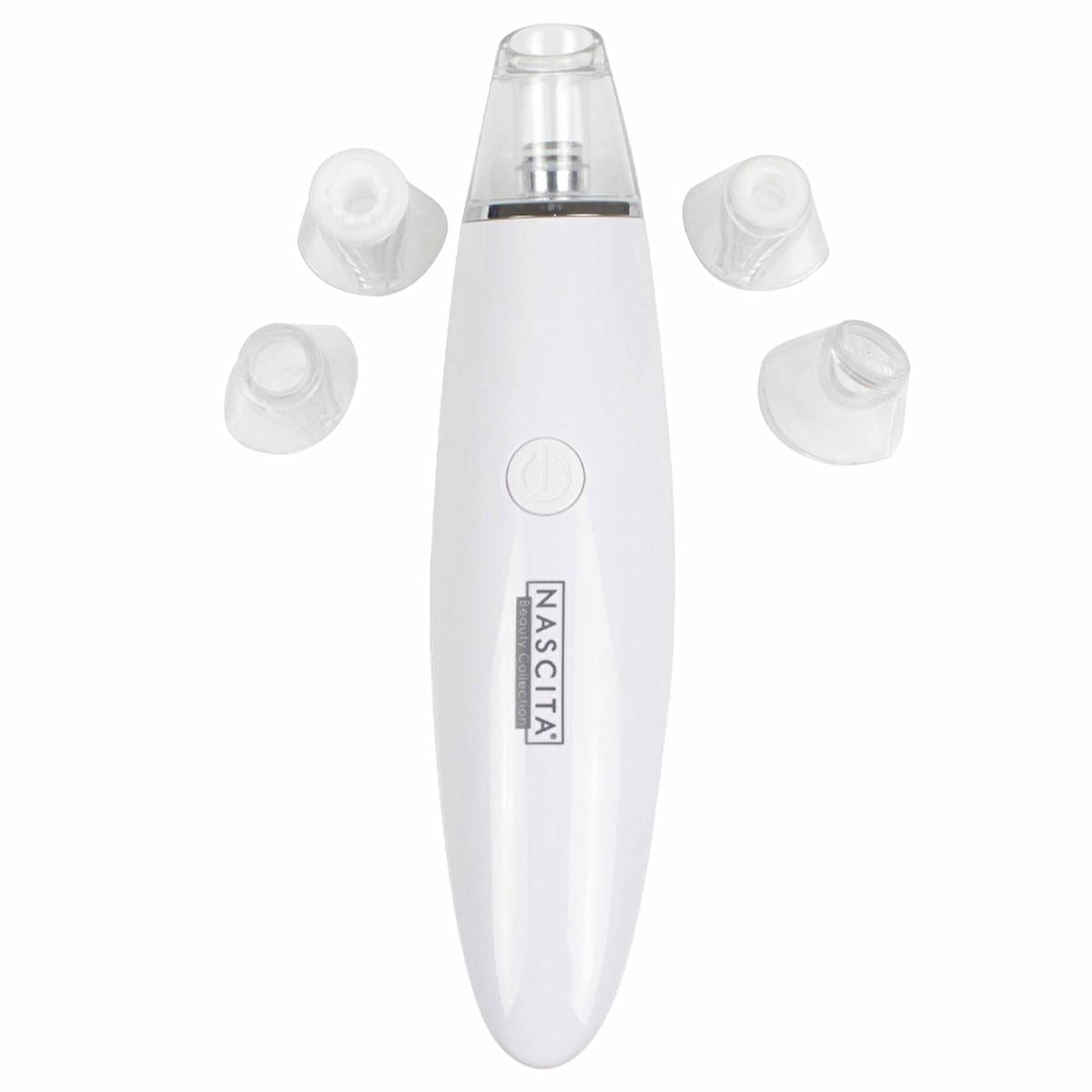 Nascita Electric Blackhead Remover Device - Portable Facial Suction with 5 Interchangeable Heads & Adjustable Suction Power