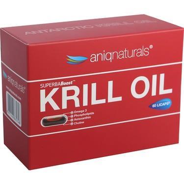 Aniqnaturals Krill Oil Supplement Capsules - Omega 3 EPA DHA, Natural Health Support, 60 Count