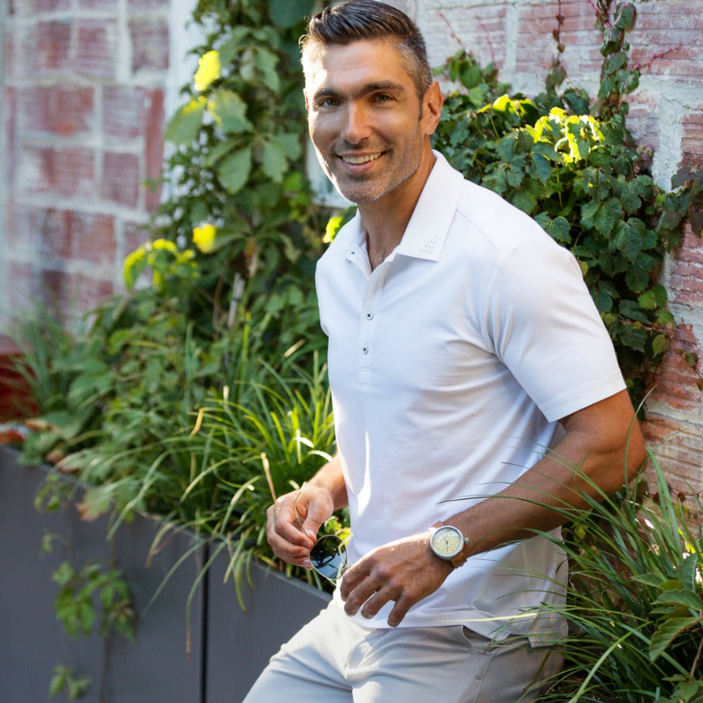 Coolest Polo Tech Shirt - White — view 5