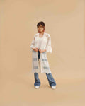 KADOU BOUTIQUE Embroidered Lace Long Cardigan — main product shot