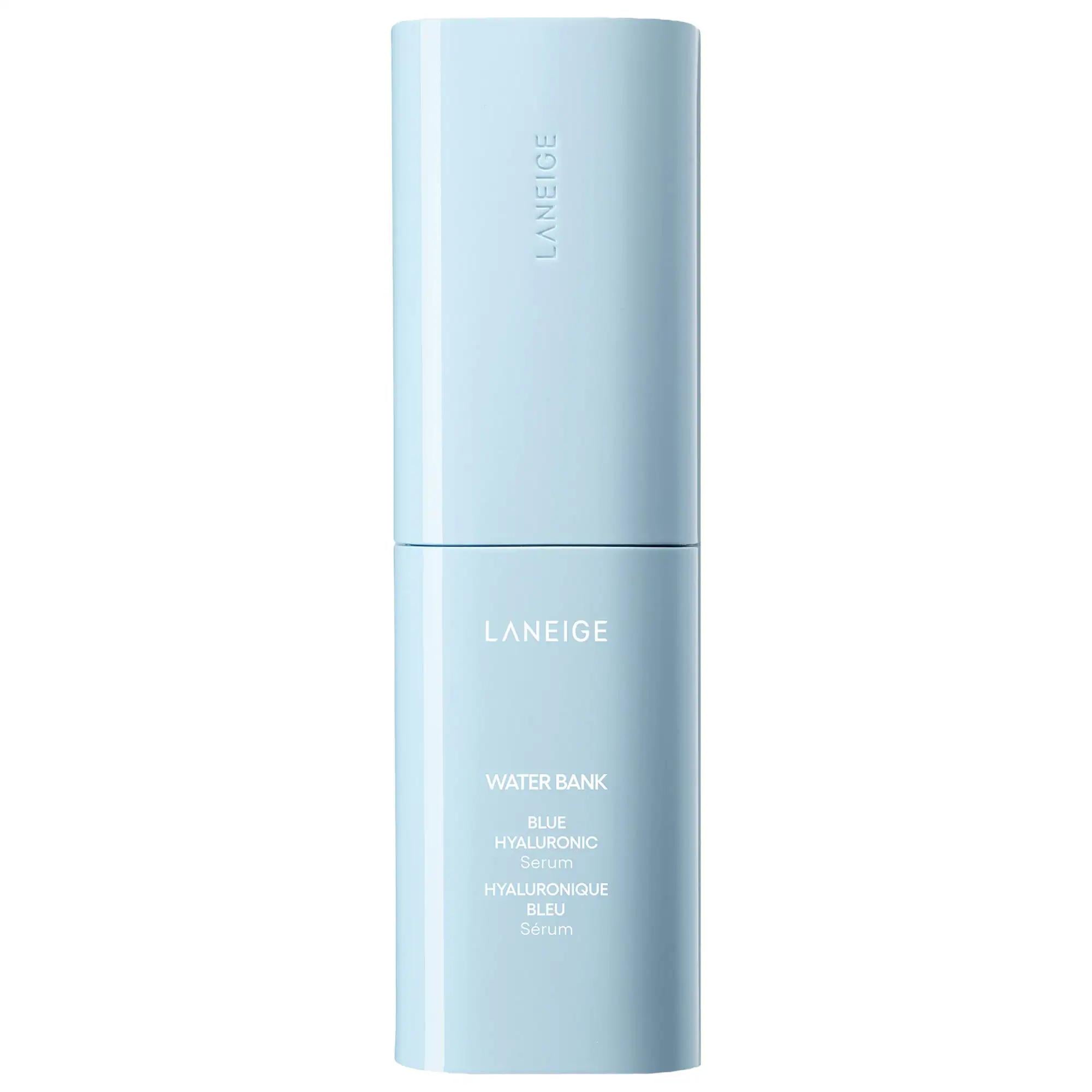 Laneige Water Bank Blue Hyaluronic Acid Hydrating Facial Serum: Intense Moisture, Firming Peptides, & Glass Skin Glow - Perfect for Sensitive & Dry Skin