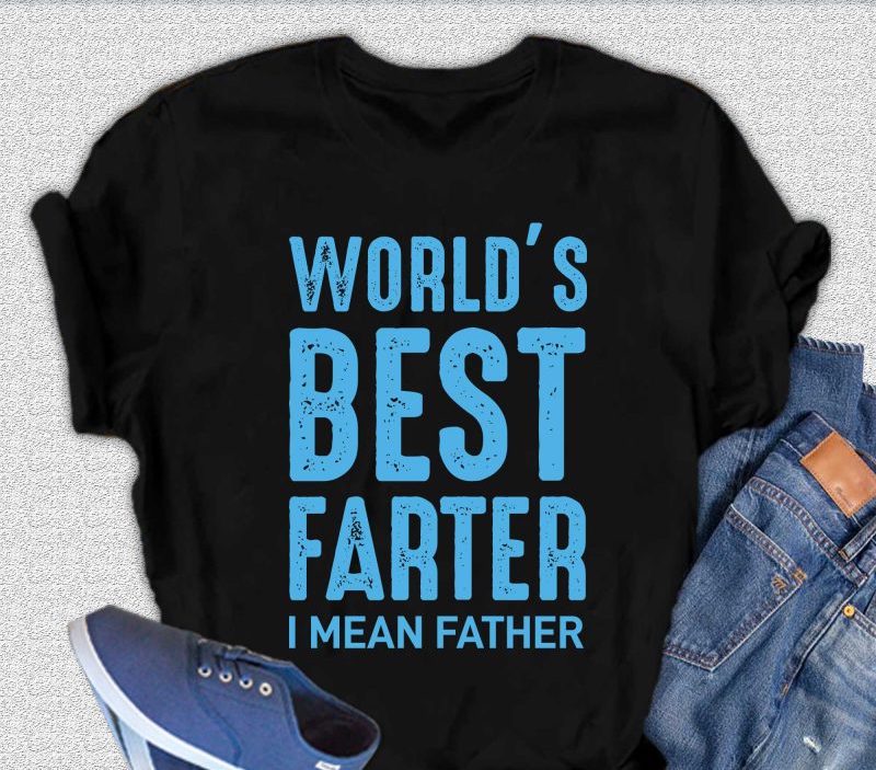 Spun Bamboo World's Best Farter Men's Bamboo Viscose/Organic Cotton Short Sleeve Graphic T-Shirt — comparison shot