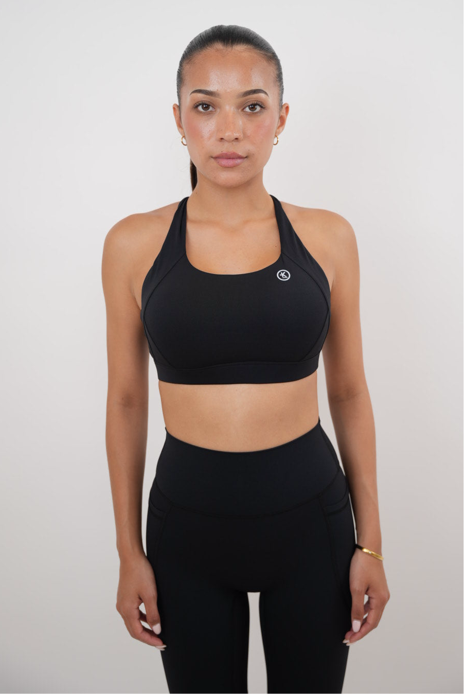 KIMITH BRAND I Am Glowing Black Quick Dry Butter Bra — lifestyle context