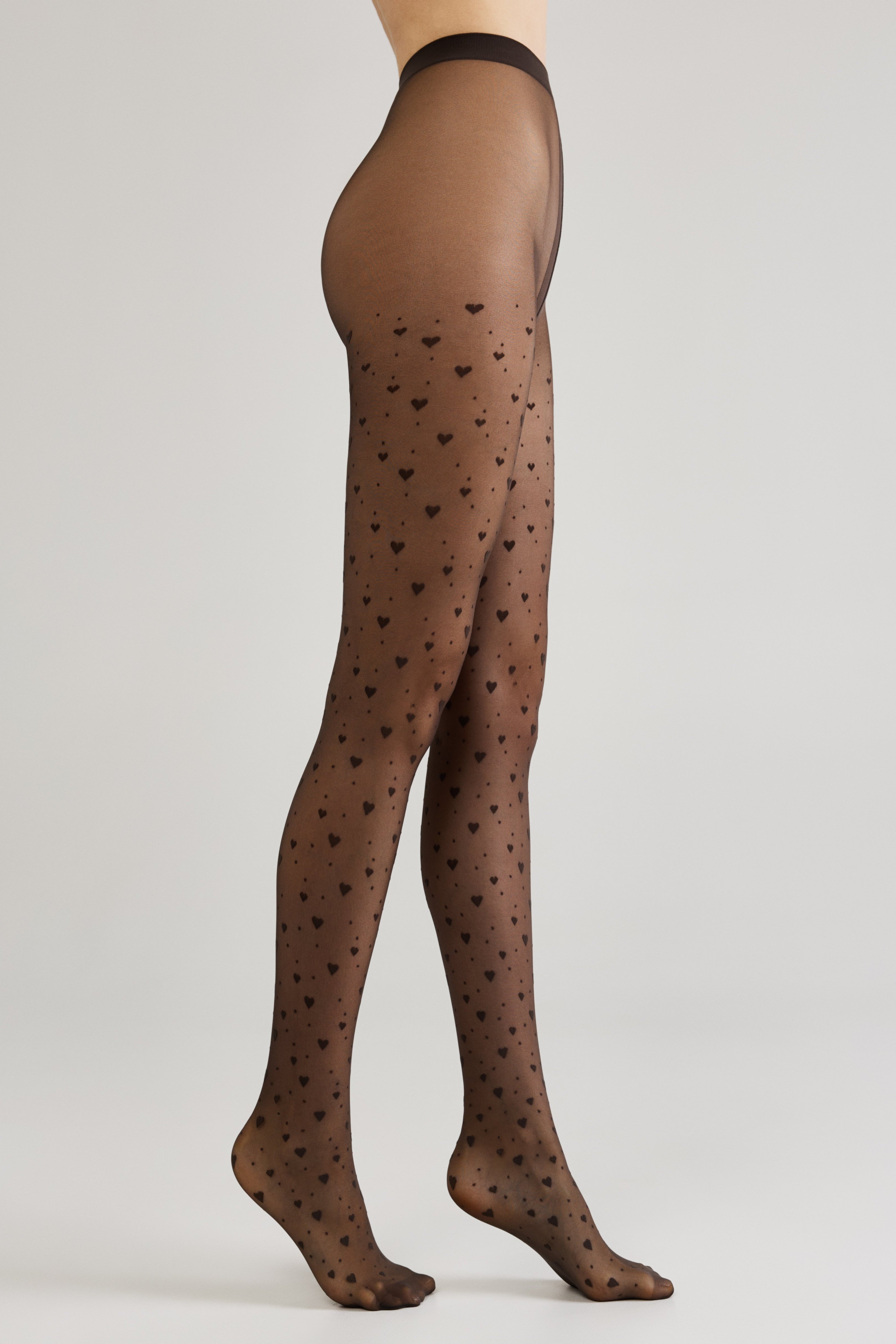 TheRanok.com Fantasy Tights Conte Feeling - Hearts and Dots — comparison shot