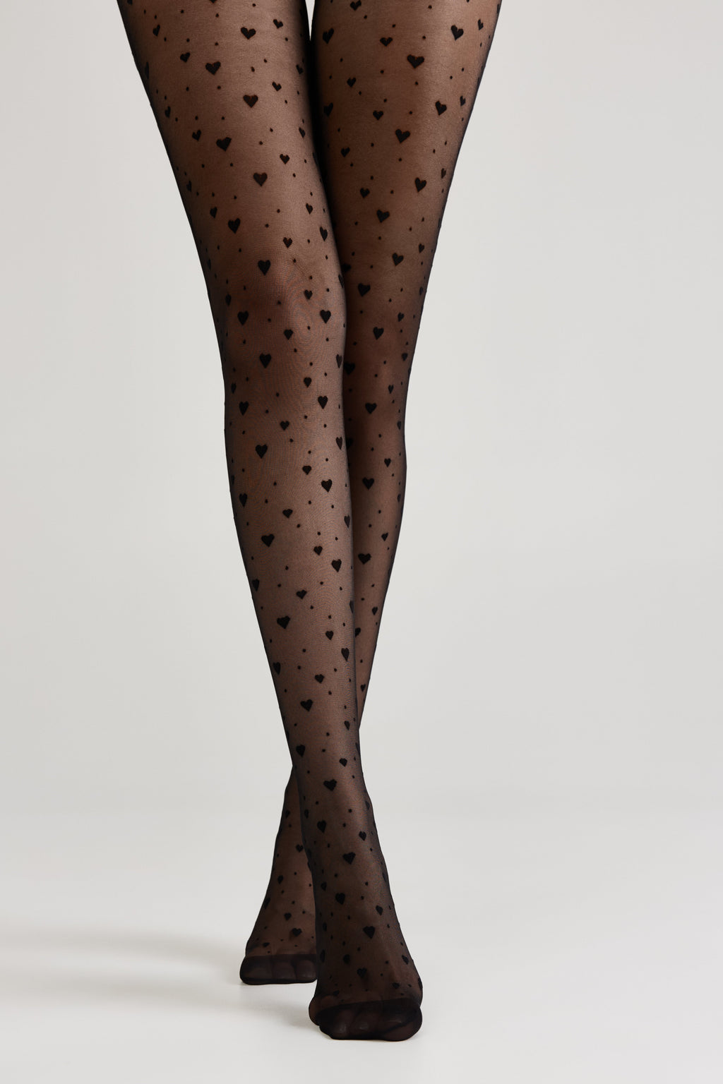 TheRanok.com Fantasy Tights Conte Feeling - Hearts and Dots — side view