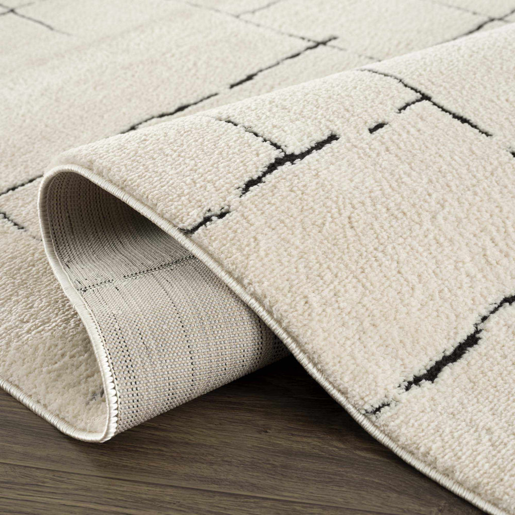 Koume Beige Maze Area Rug – Boutique Rugs, view 7