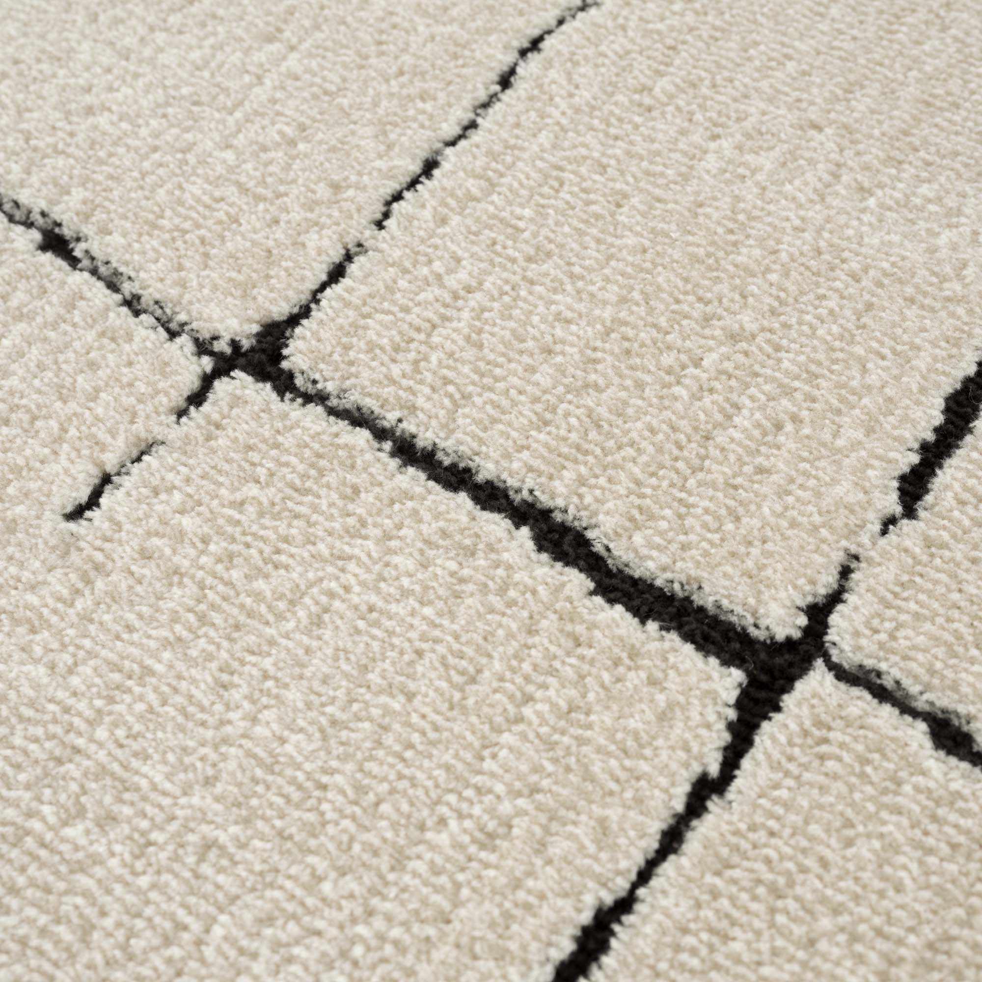 Koume Beige Maze Area Rug – Boutique Rugs, view 15