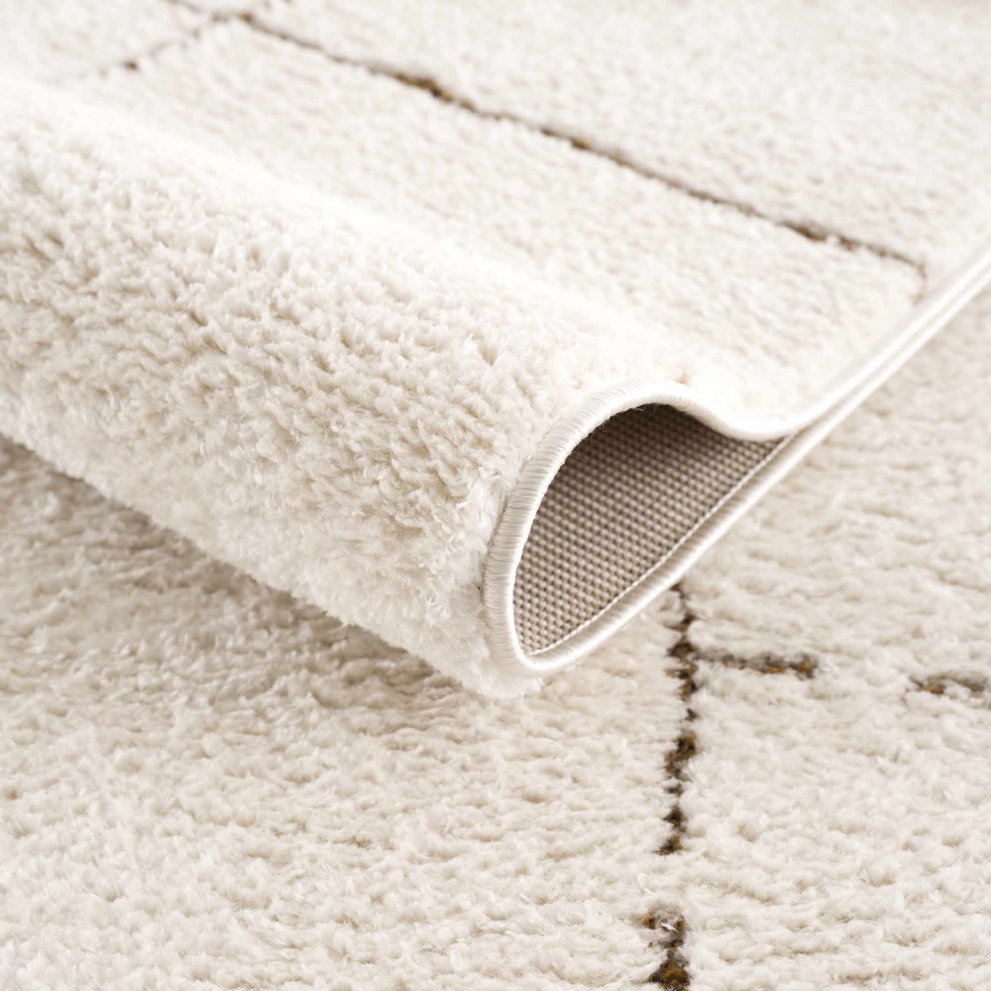 Koume Ivory & Brown Area Rug – Boutique Rugs, view 8