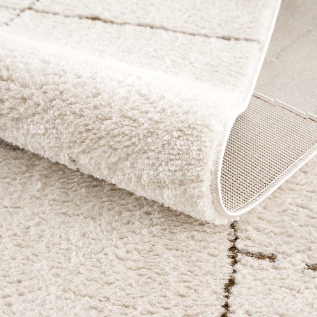 Koume Ivory & Brown Area Rug – Boutique Rugs, view 7