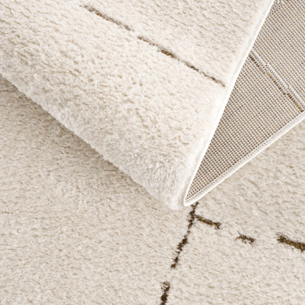 Koume Ivory & Brown Area Rug – Boutique Rugs, view 12