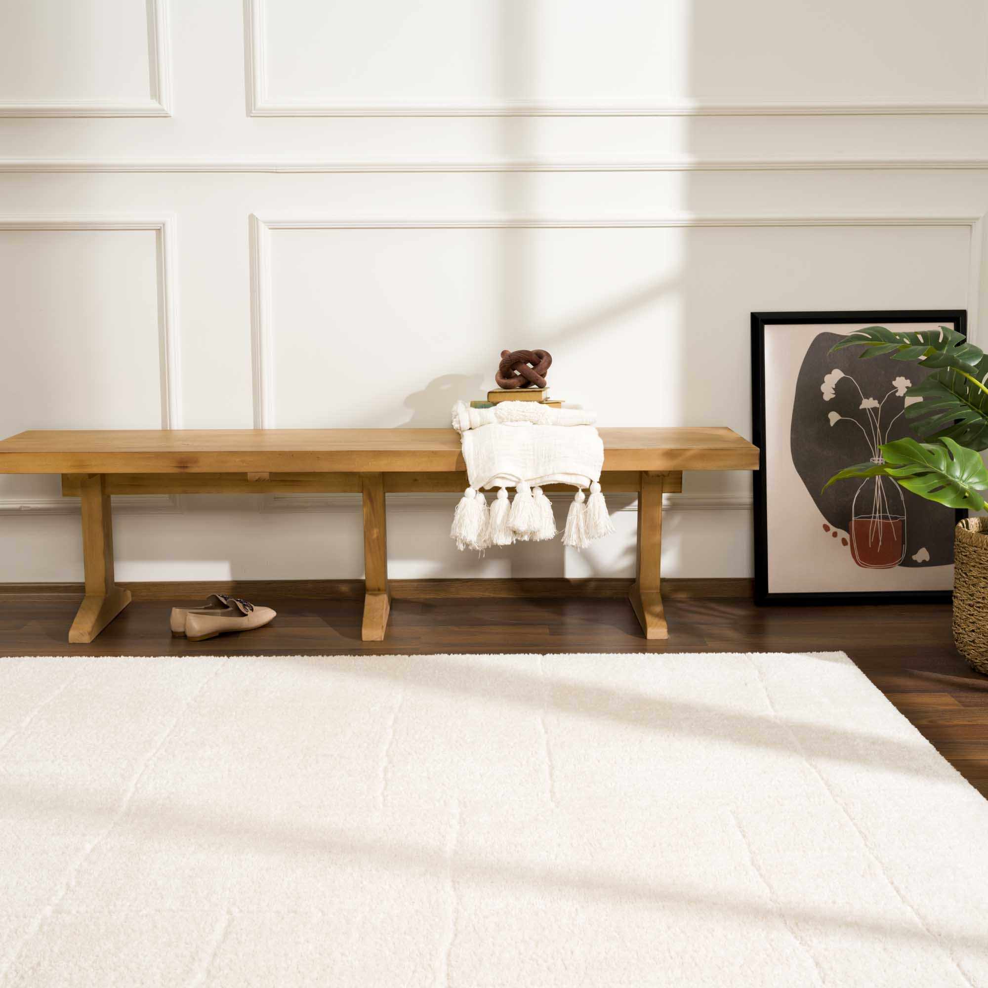 Koume Ivory Area Rug – Boutique Rugs, view 4