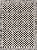 Leryn Black & White Checkered Area Rug – Boutique Rugs