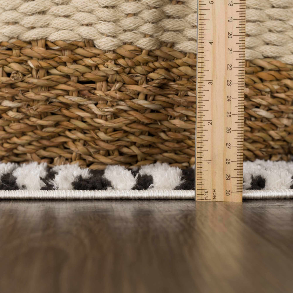 Leryn Black & White Checkered Area Rug – Boutique Rugs, view 14