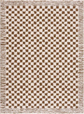 Leryn Brown Checkered Plush Rug – Boutique Rugs