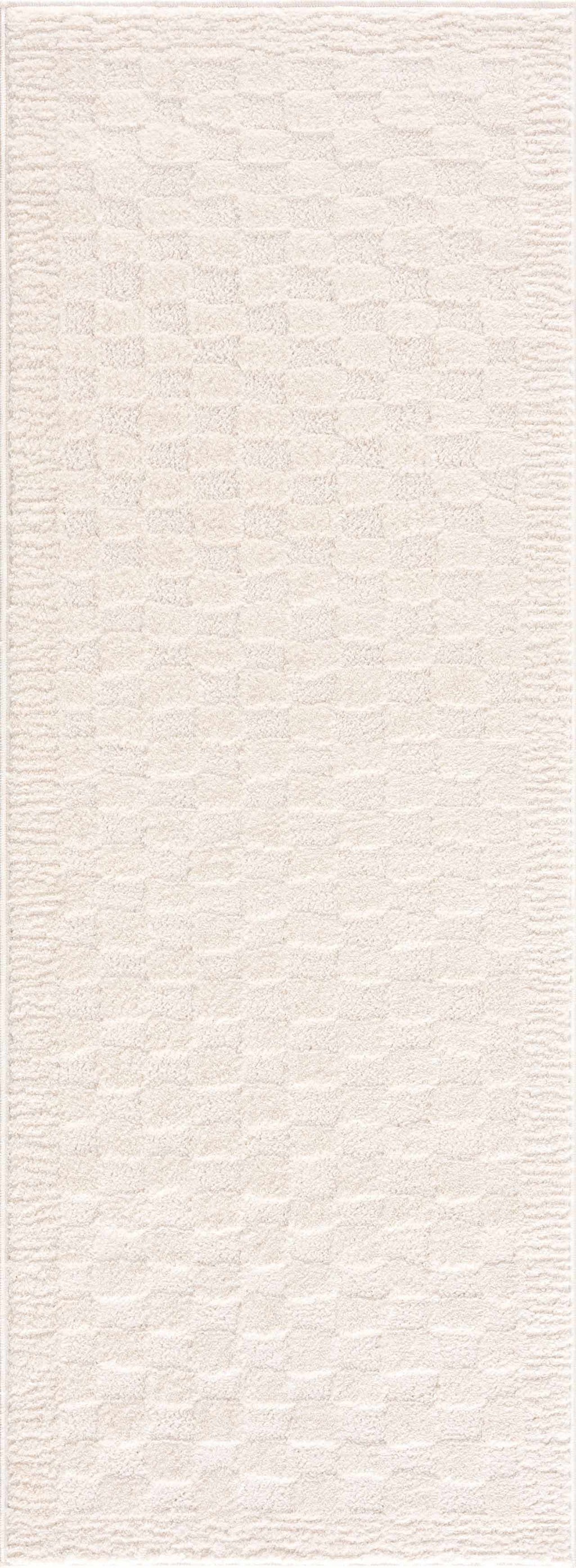 Leryn Ivory Checkered Area Rug – Boutique Rugs, view 9
