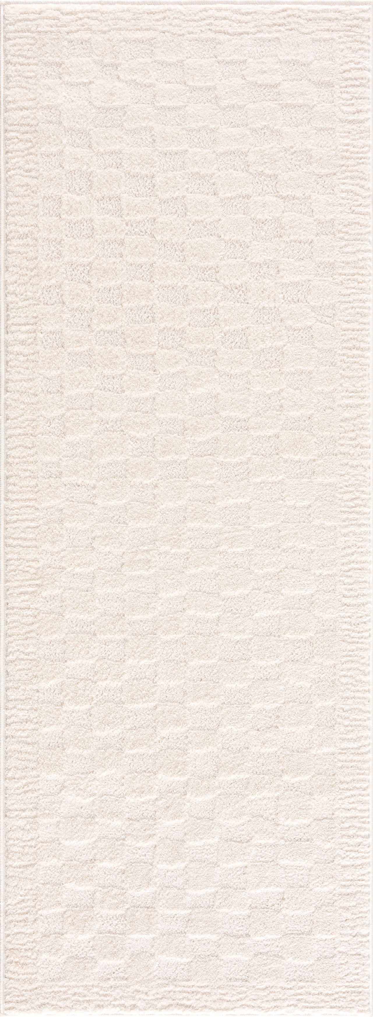 Leryn Ivory Checkered Area Rug – Boutique Rugs, view 9