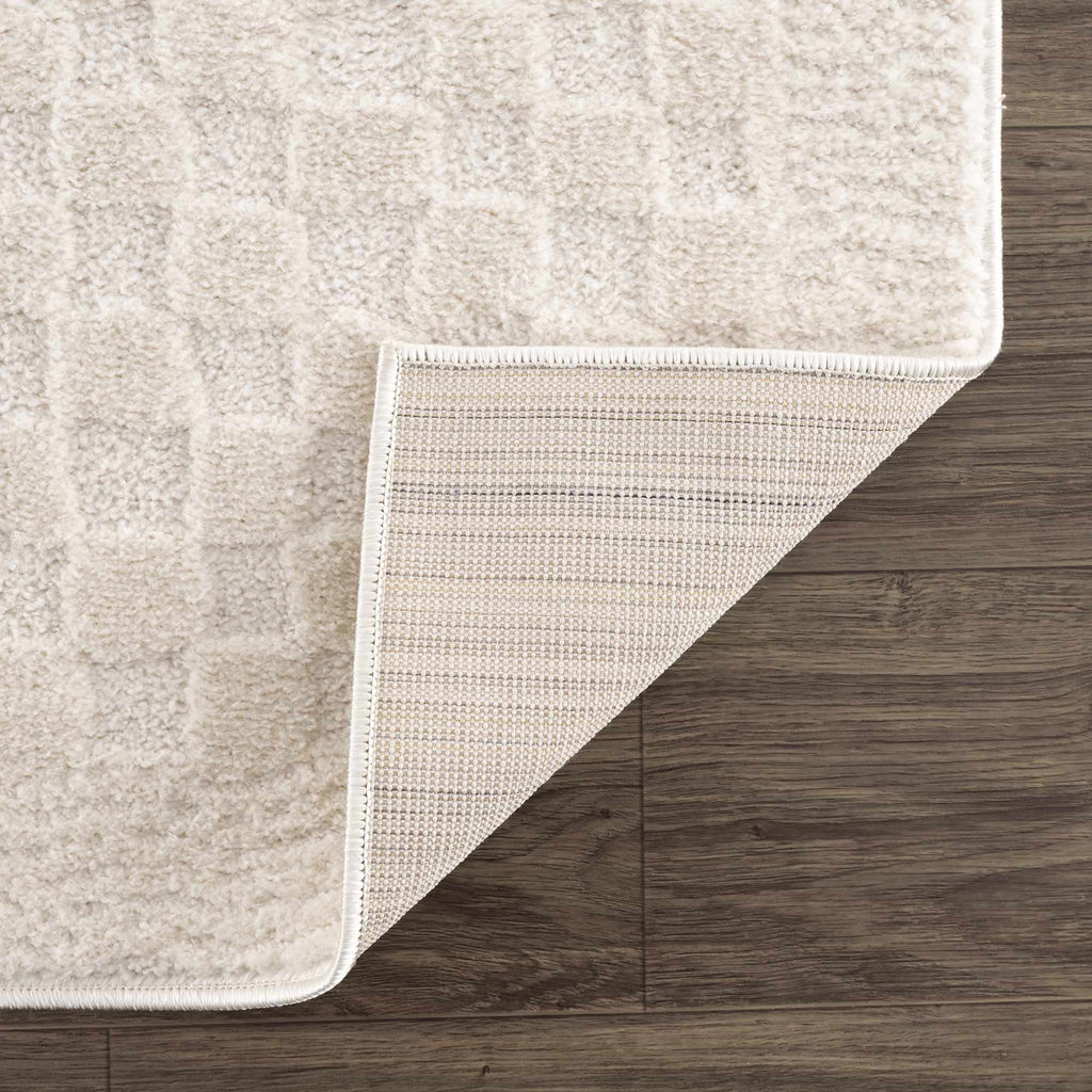 Leryn Ivory Checkered Area Rug – Boutique Rugs, view 5