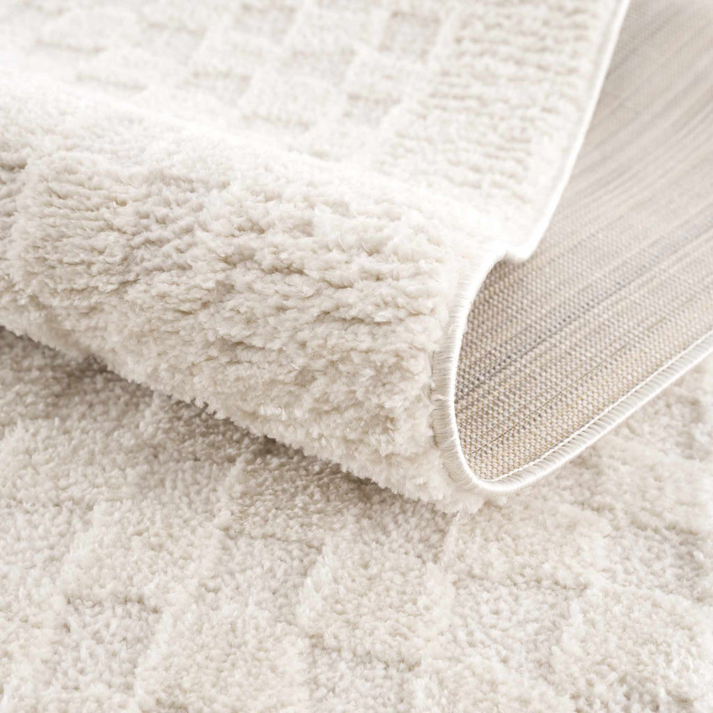 Leryn Ivory Checkered Area Rug – Boutique Rugs, view 13
