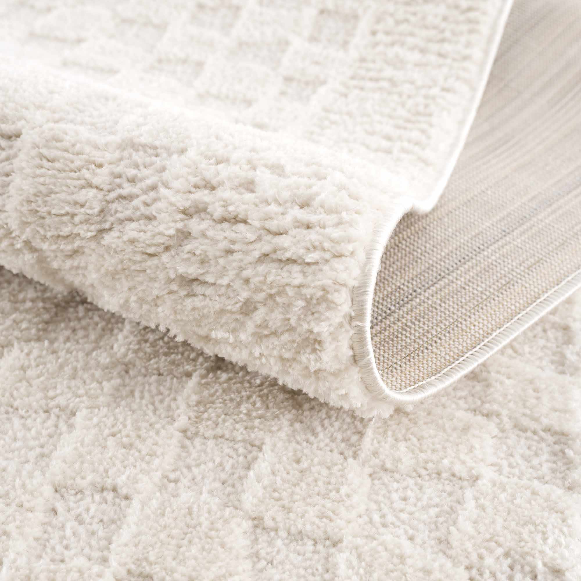Leryn Ivory Checkered Area Rug – Boutique Rugs, view 13