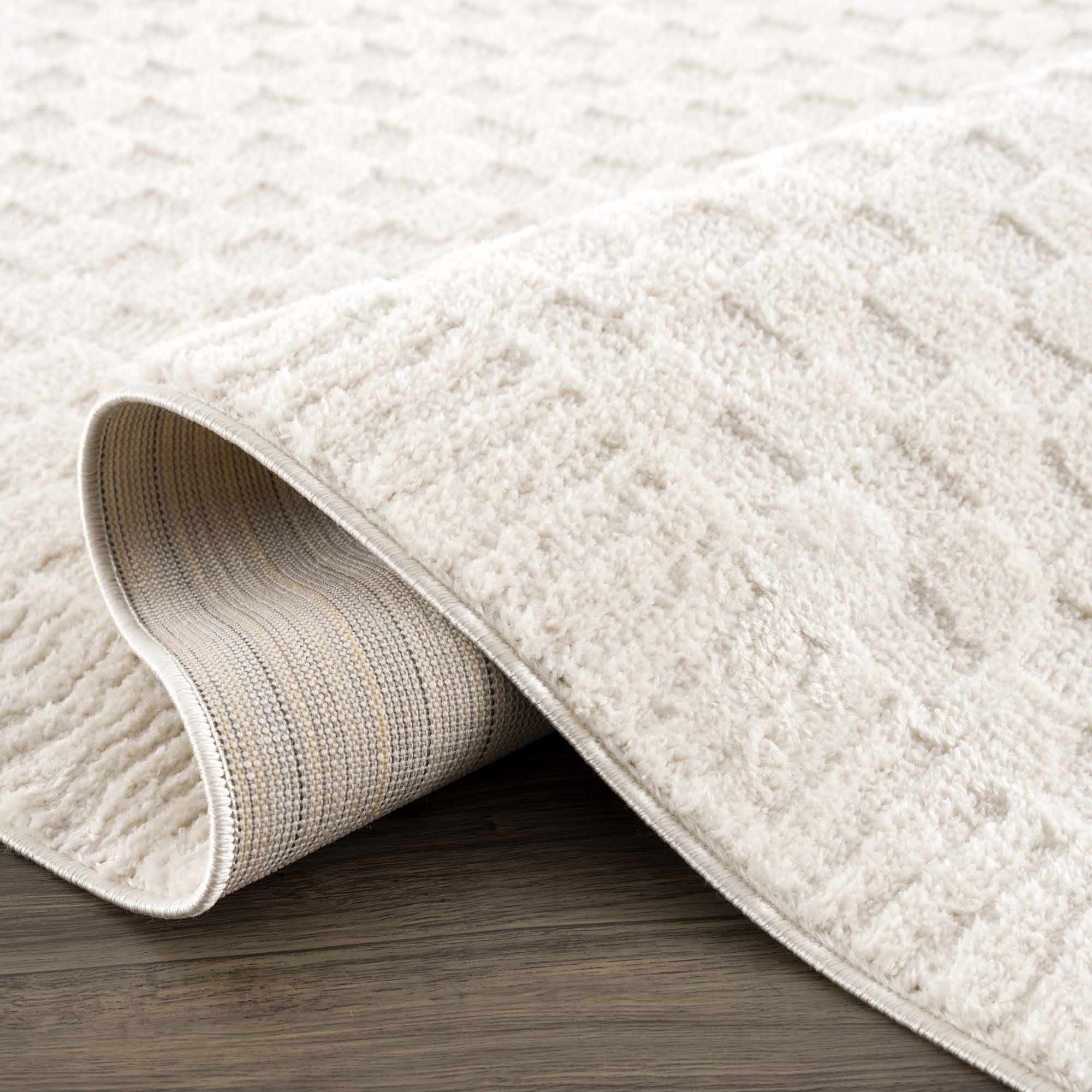 Leryn Ivory Checkered Area Rug – Boutique Rugs, view 6