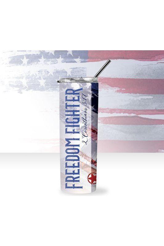 Pretty Little Patriot Pretty Little Patriot Freedom Fighter Drink Tumbler — construction detail