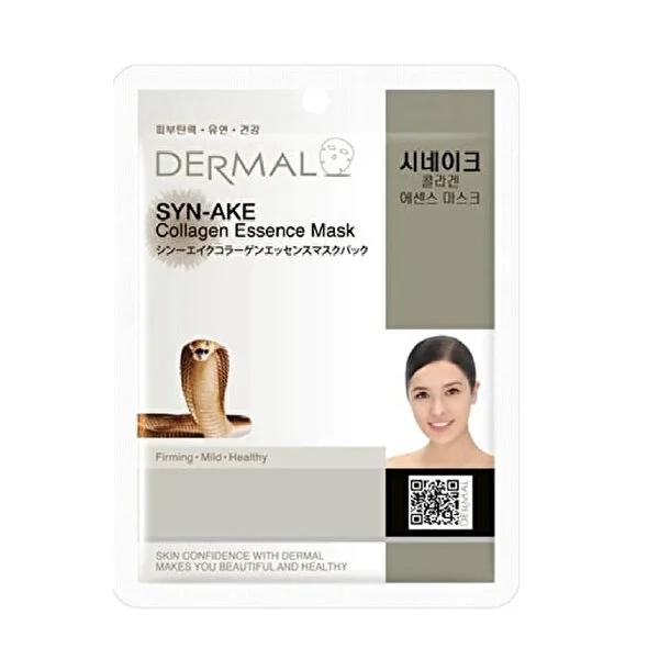 Dermal Synake Collagen Mask - Collagen Facial Mask with Syn-Ake Peptide for Anti-Aging & Hydration