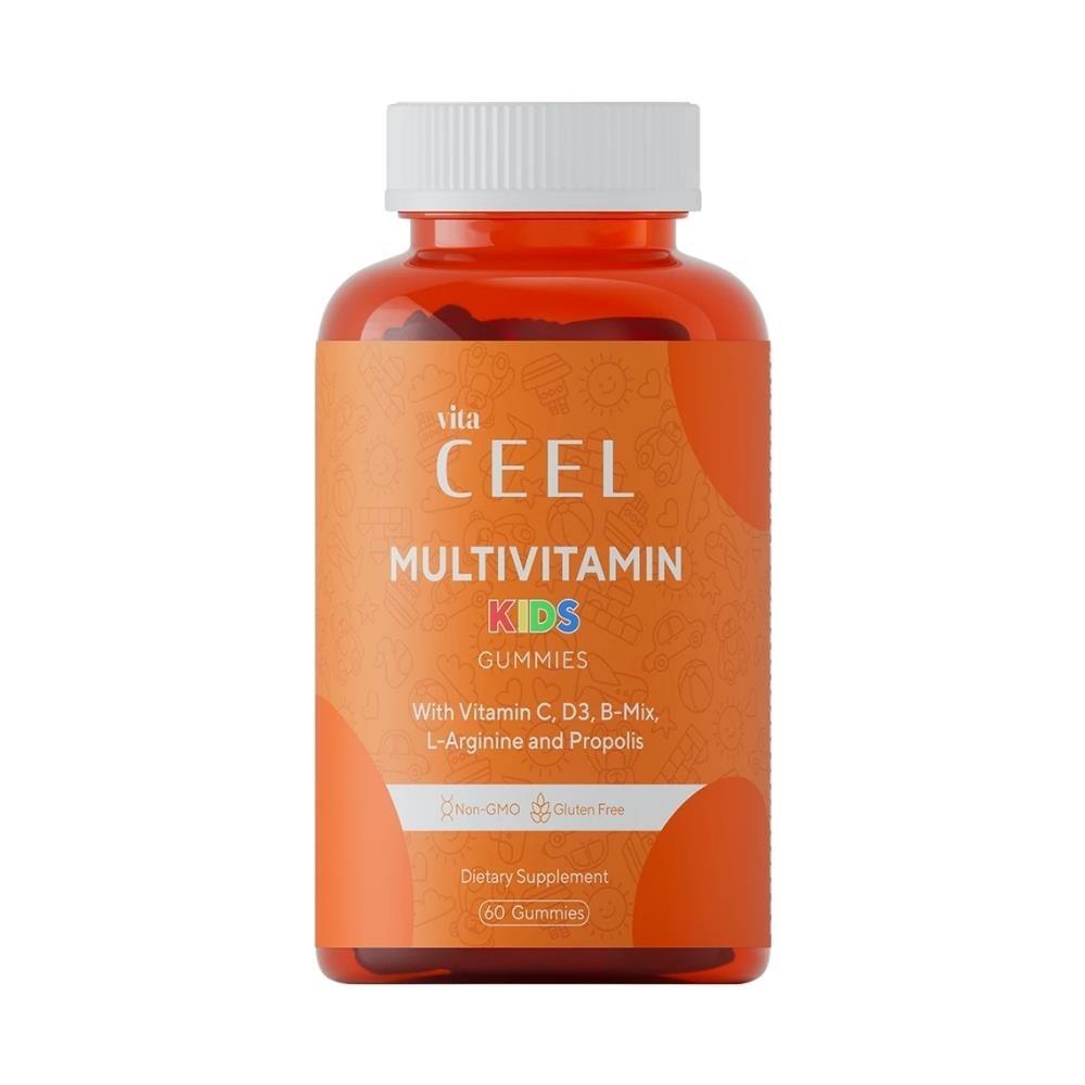 Vita CEEL Multivitamin Kids 60 Gummies - Orange Flavor, Supports Healthy Growth & Development