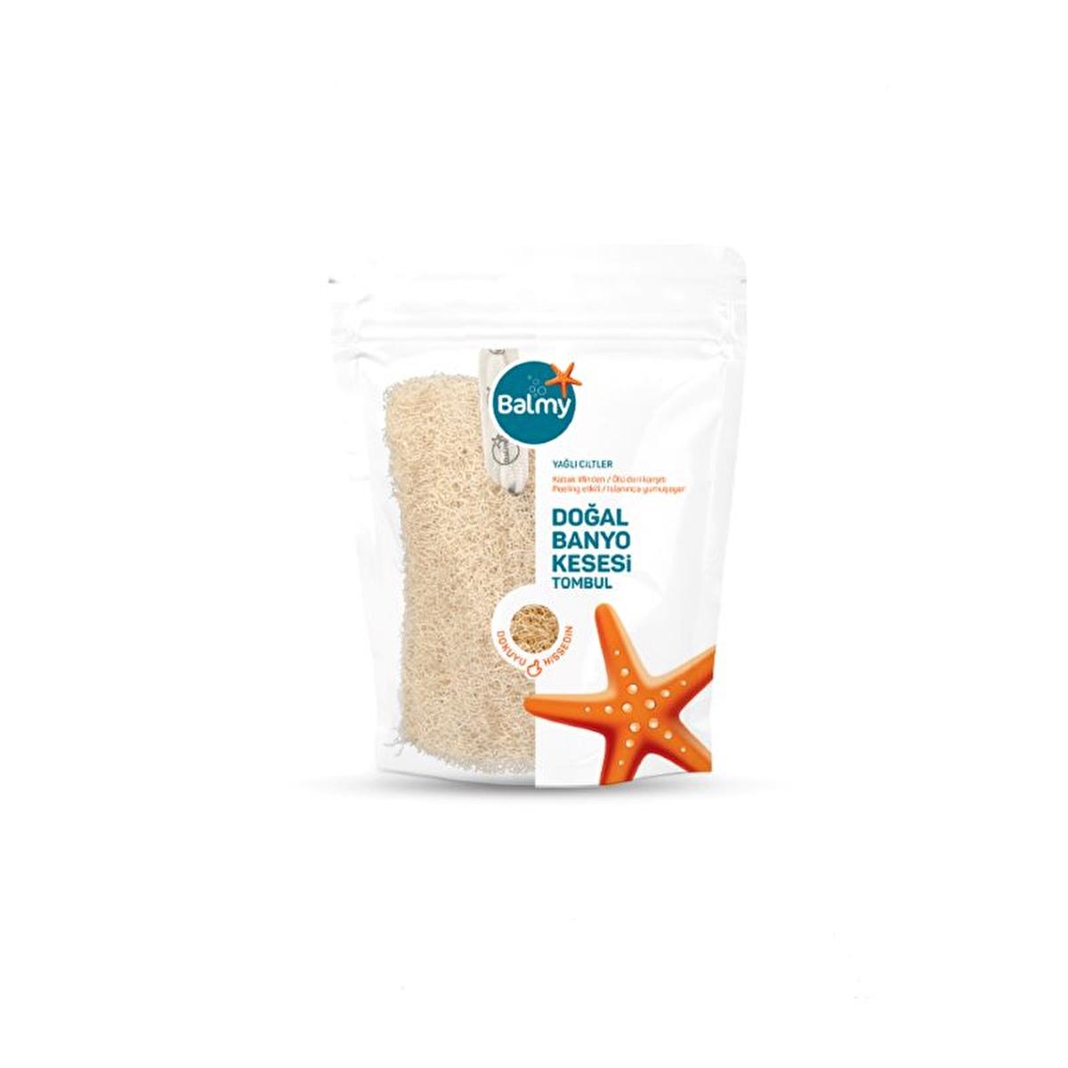 Balmy Loofah Bath Sponge - Natural Exfoliant for Healthier Skin, Loofah Bath Sponge for Skincare Routine