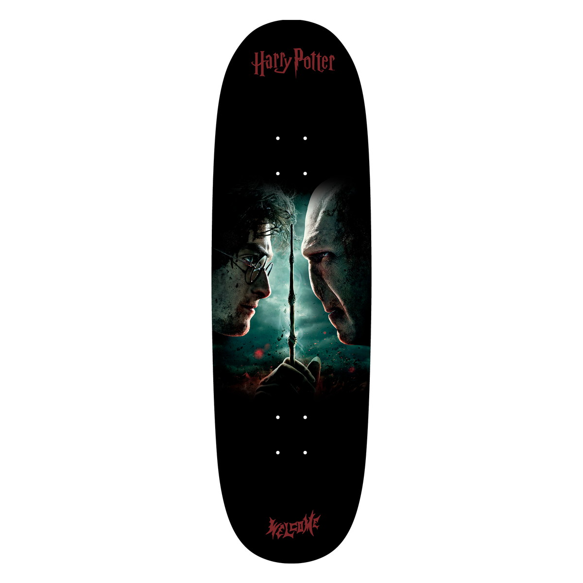 Welcome x Harry Potter Finale On Boline 2.0 Deck - 9.5″ Black Dip by Skates USA