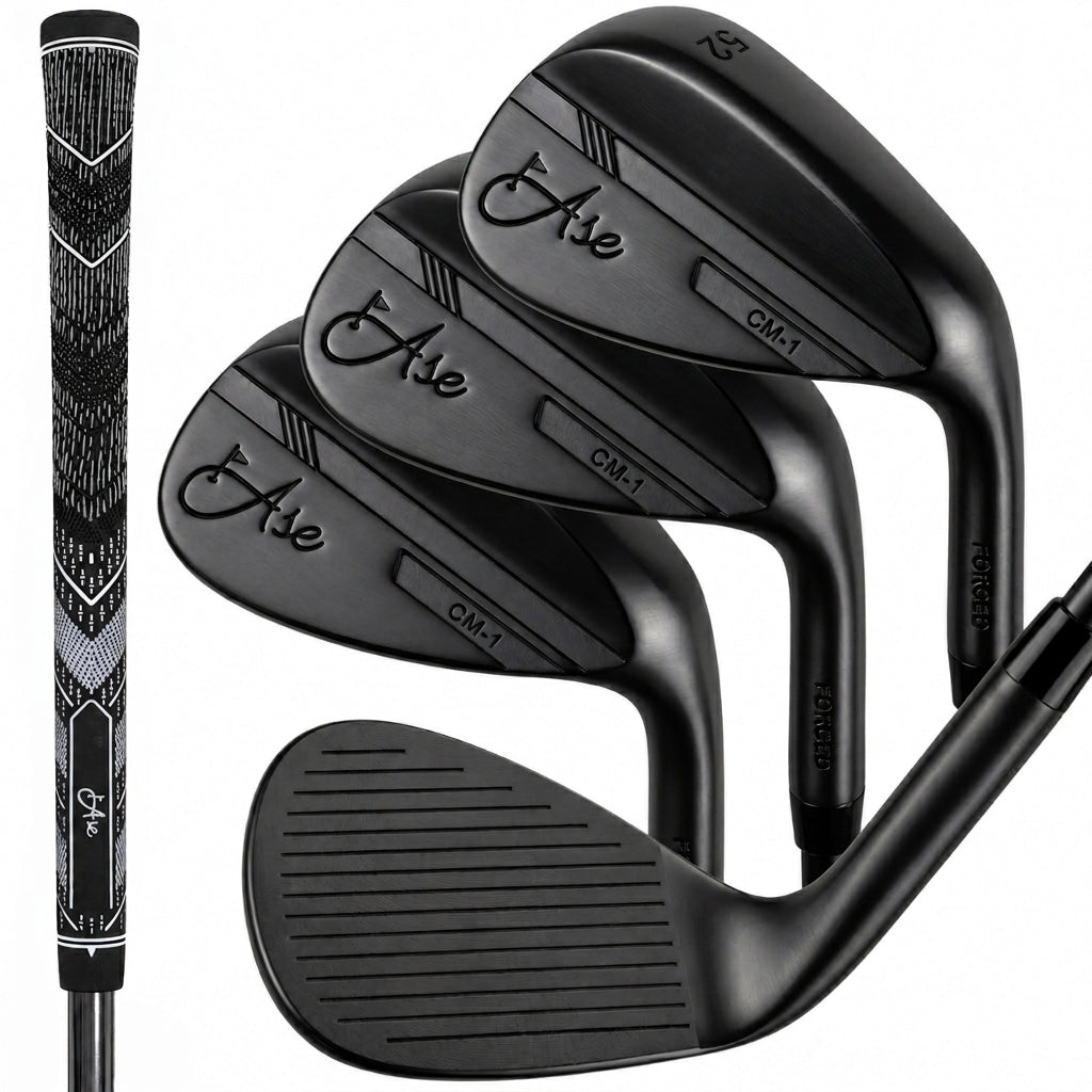 Ase BLACKOUT 3-Piece Wedge Set (52,56,60) *Backorder* – Ase Golf