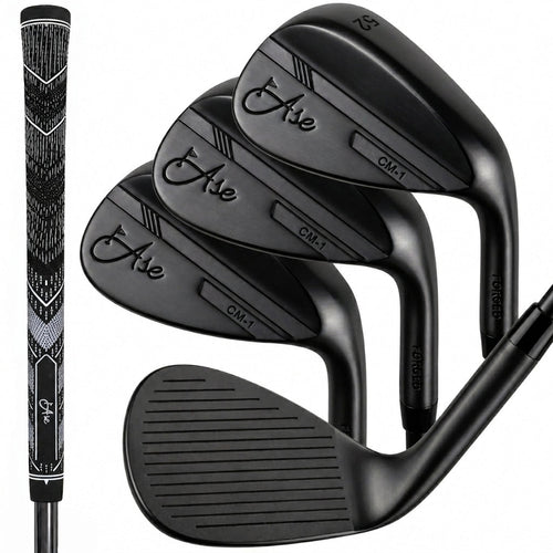 Ase BLACKOUT 3-Piece Wedge Set (52,56,60) *Backorder* – Ase Golf