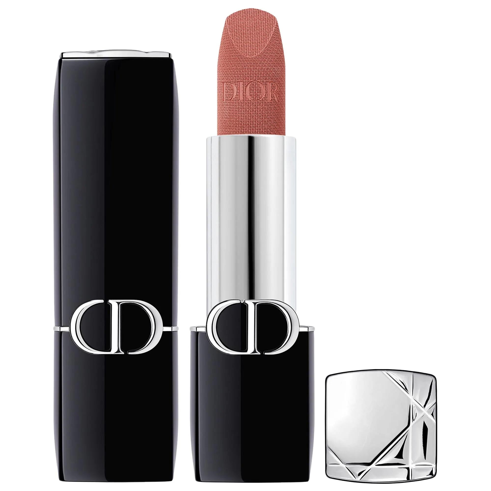 Dior Rouge Refillable Lipstick - Long-Lasting Hydrating Lip Color with Floral Care