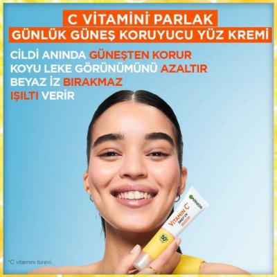 Garnier Vitamin C Sunscreen Glow Cream - SPF50+ | 40 ml