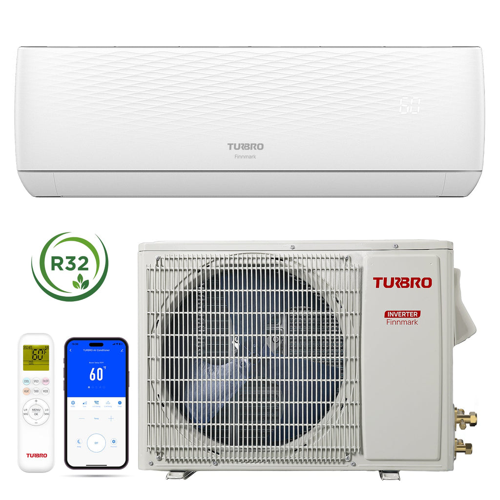 (Open Box) Finnmark Single Zone Mini Split AC (R32) – TURBRO