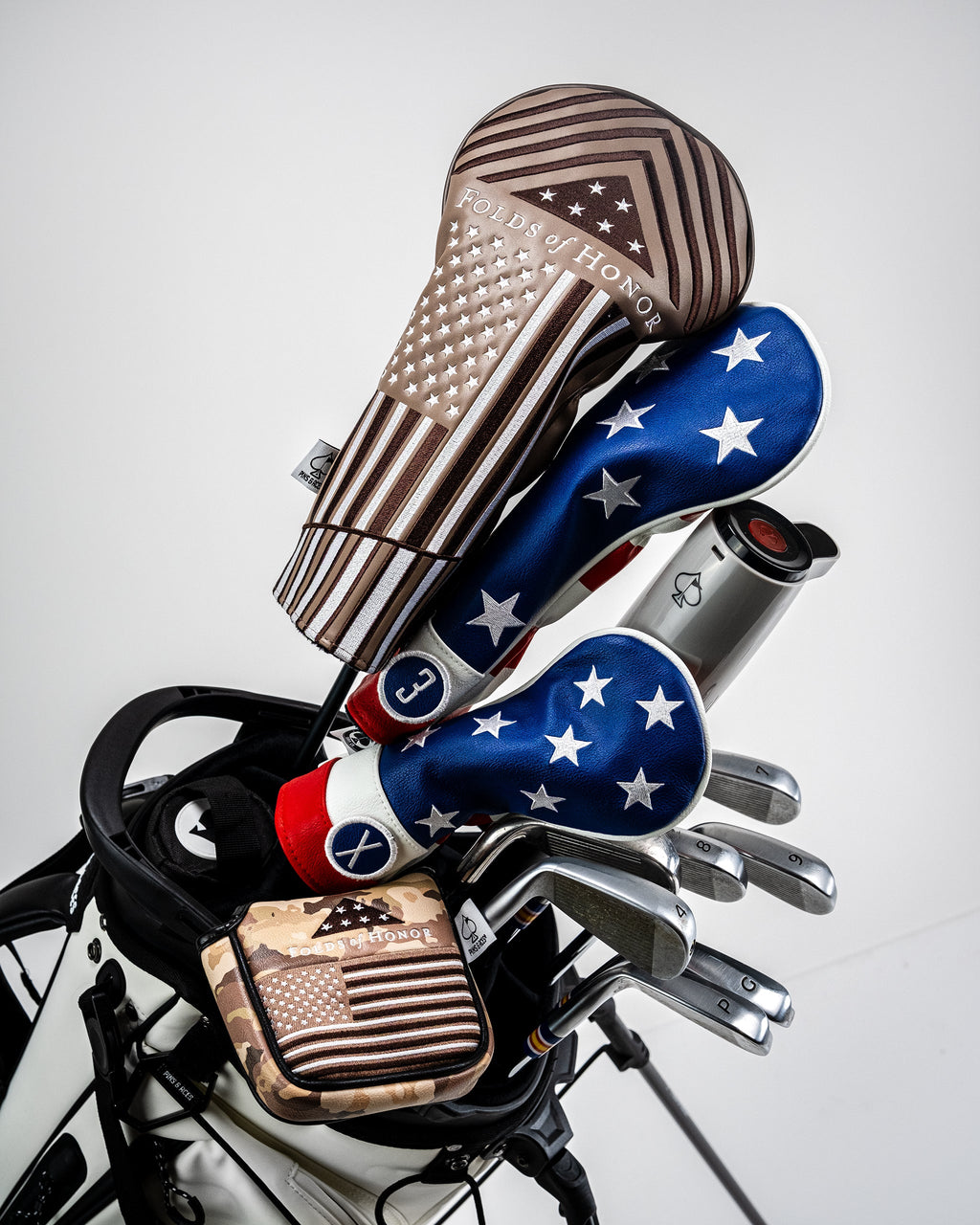 Folds of Honor 2.0 - Mallet Putter Cover – Pins and Aces, view 14