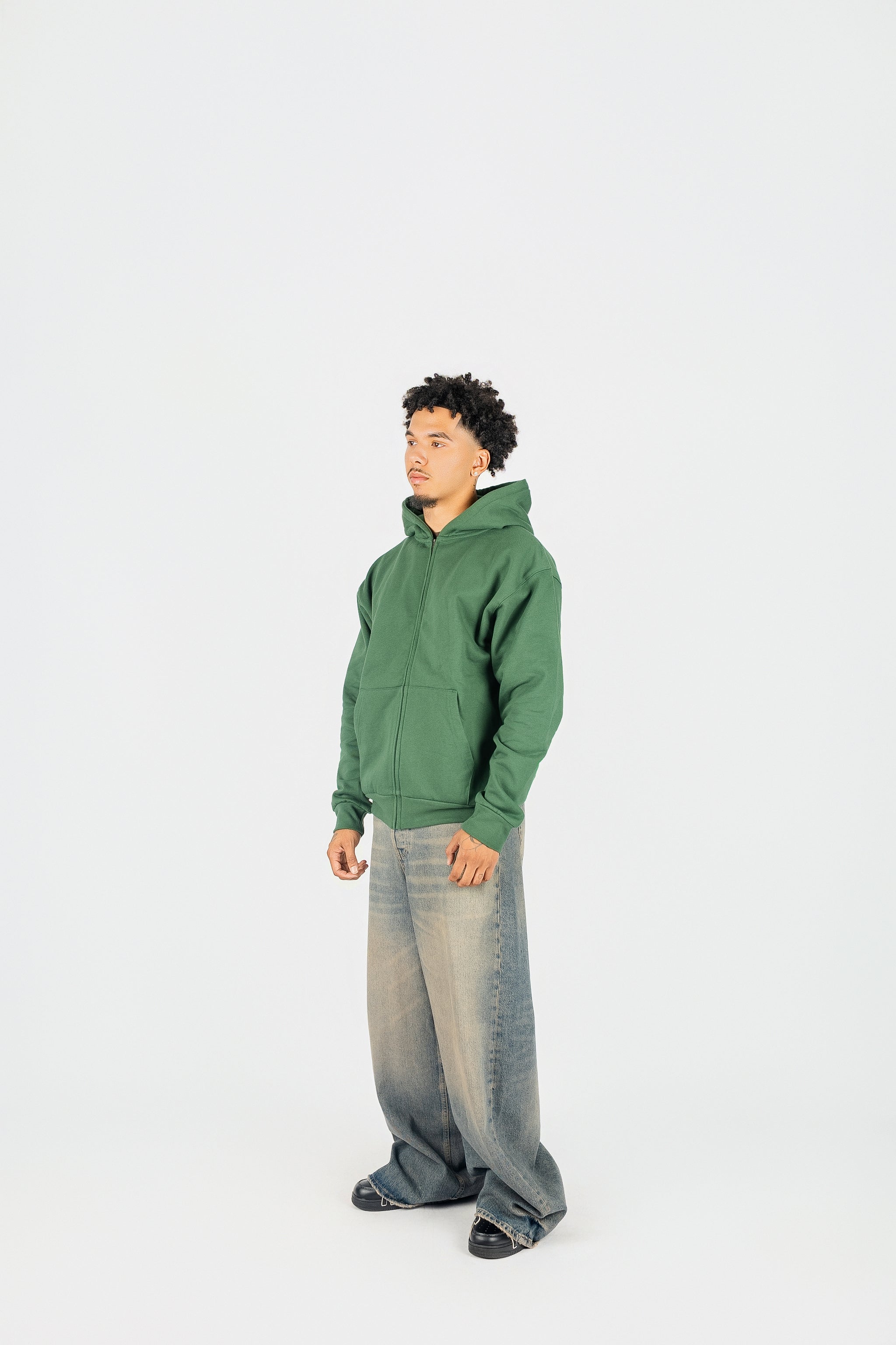 Superline Heavyweight Boyfriend Zip Up — alternative angle
