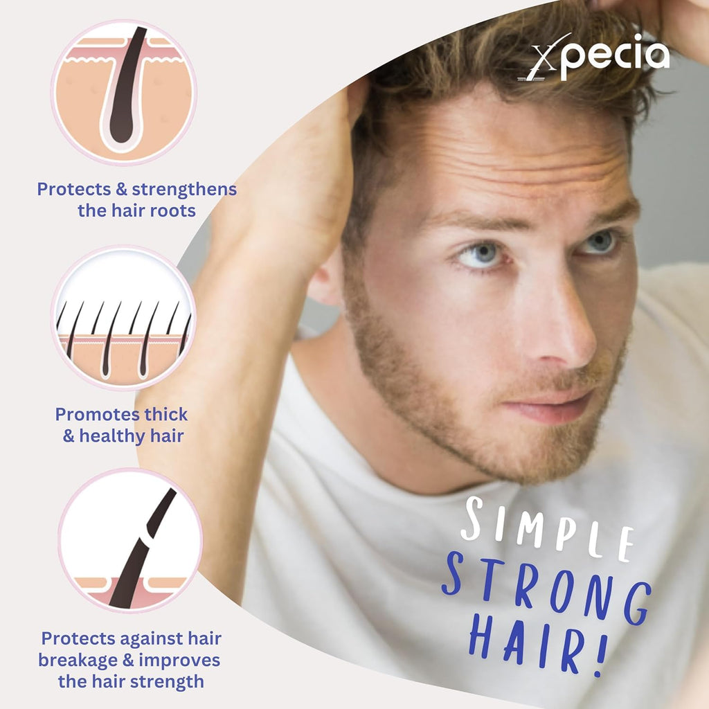 Xpecia For Men 60 Tablets - Hair Health Supplement | Men's Health