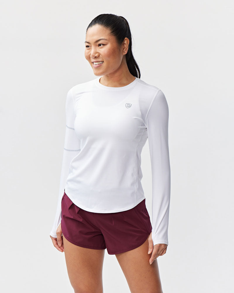 Goal Five Foudy Women's Longsleeve Workout Top — detail close-up