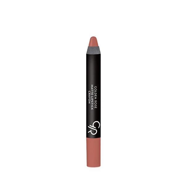 Golden Rose Matte Lipstick Crayon Shade 18 - Velvet Finish | Long-lasting
