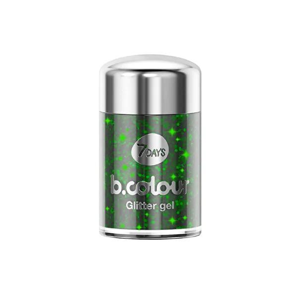 7Days B.Colour Glitter Gel for Face and Body - Vegan Holographic Sparkle for Party Makeup