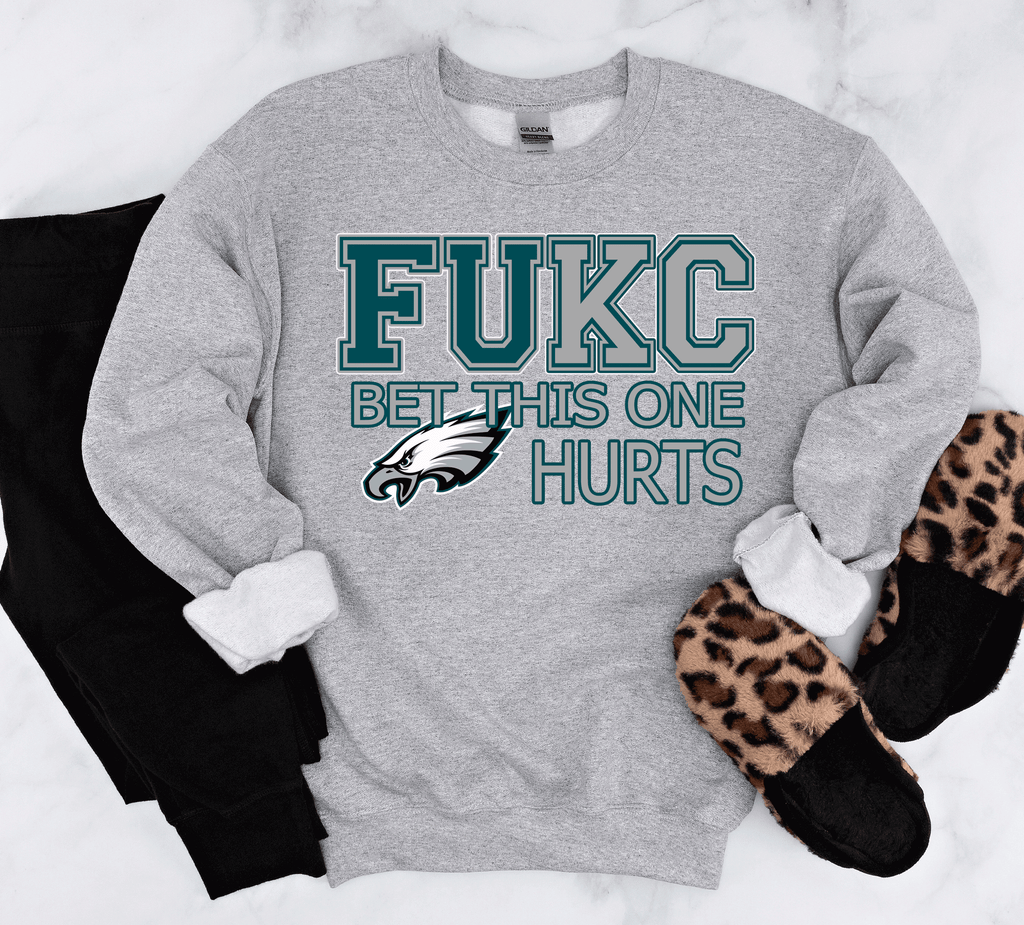 A Blessed Texas Mess Boutique Super Bowl Philadelphia Football Bet this one HURTS FUKC Eagles Super Bowl… — dtf / graphic shirts category context