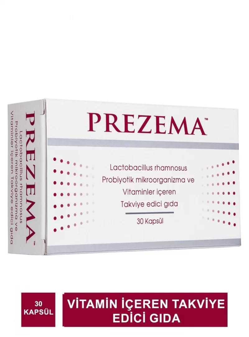 Prezema Probiotic Supplement with Biotin and Vitamin D3 - 30 Capsules for Gut Health and Immune System Support