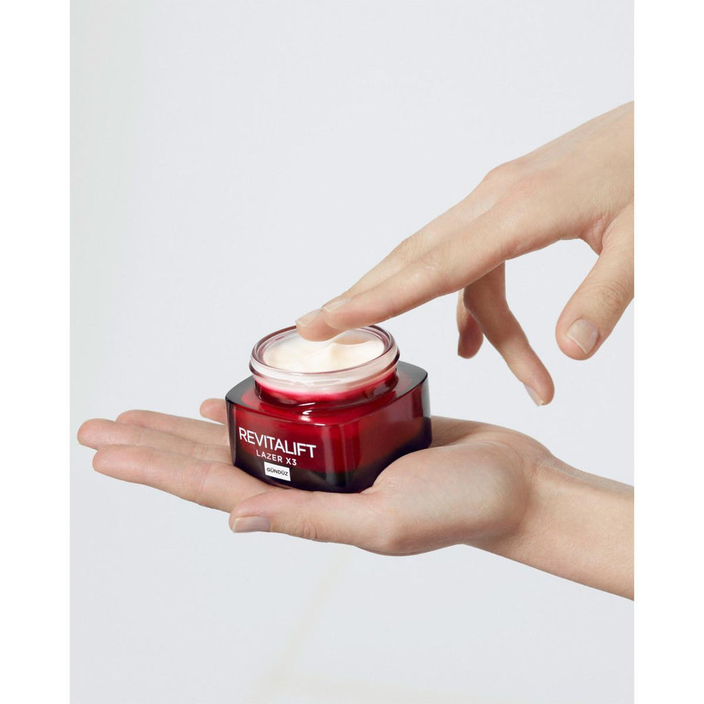 Loreal Paris Revitalift Lazer X3 Anti-Aging Day Cream - Reduces Wrinkles, Firms Skin, 1.69 fl oz
